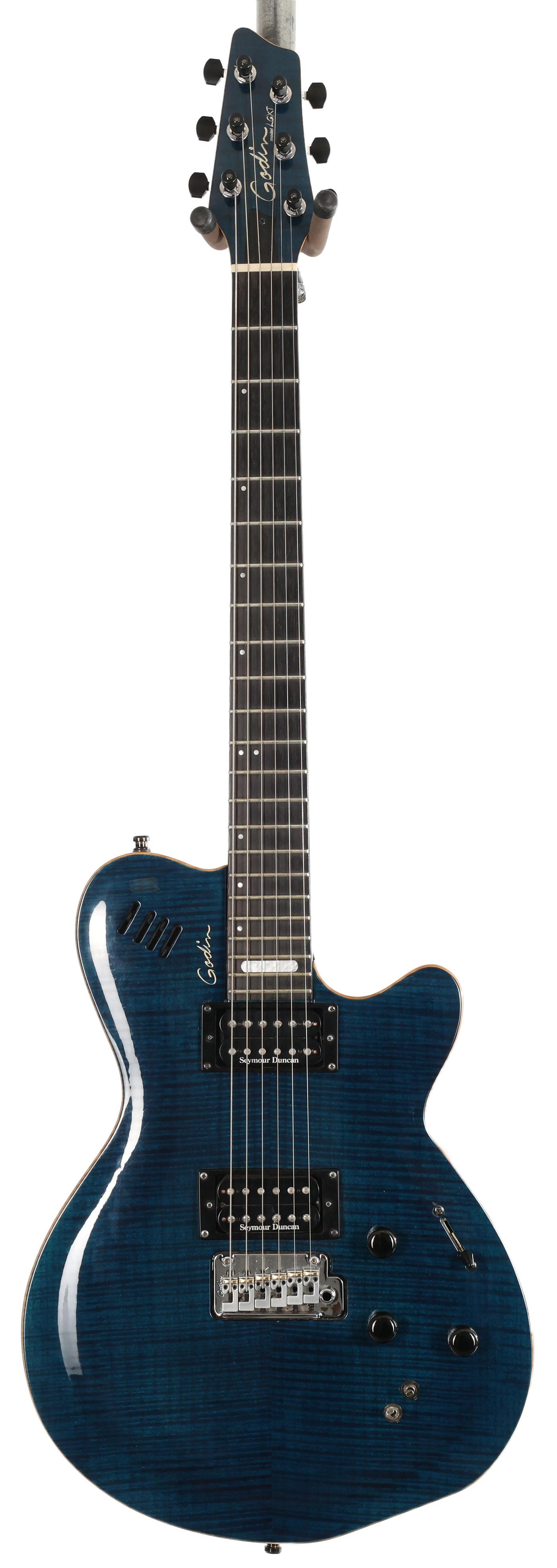 Second Hand Godin LGXT Trans Electric Guitar in Blue Flame